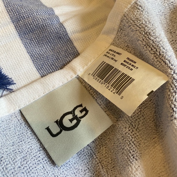 LAST ONE!!!  BNWT Authentic Ugg Fringed Beach Blanket - Picture 9 of 12